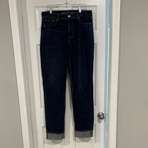 American eagle super high rise straight leg size 12 x long jeans